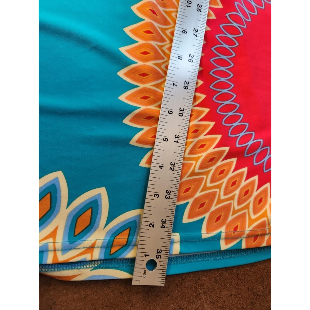 ARYEH Anthropologie Sun Dress Size Large‎ Coloful Stretch Comfy Jersey Boho - Picture 12 of 13